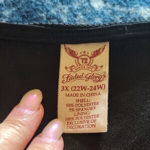 Faded Glory Black Midi Dress